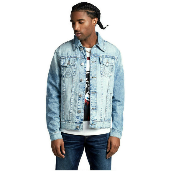 mens jean jacket true religion